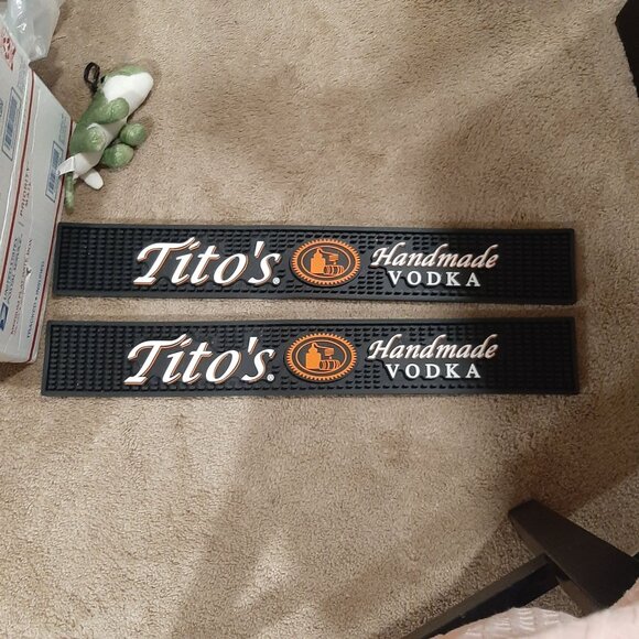 Titos Handmade Vodka Bar Mat Set Of 2 - Picture 1 of 1